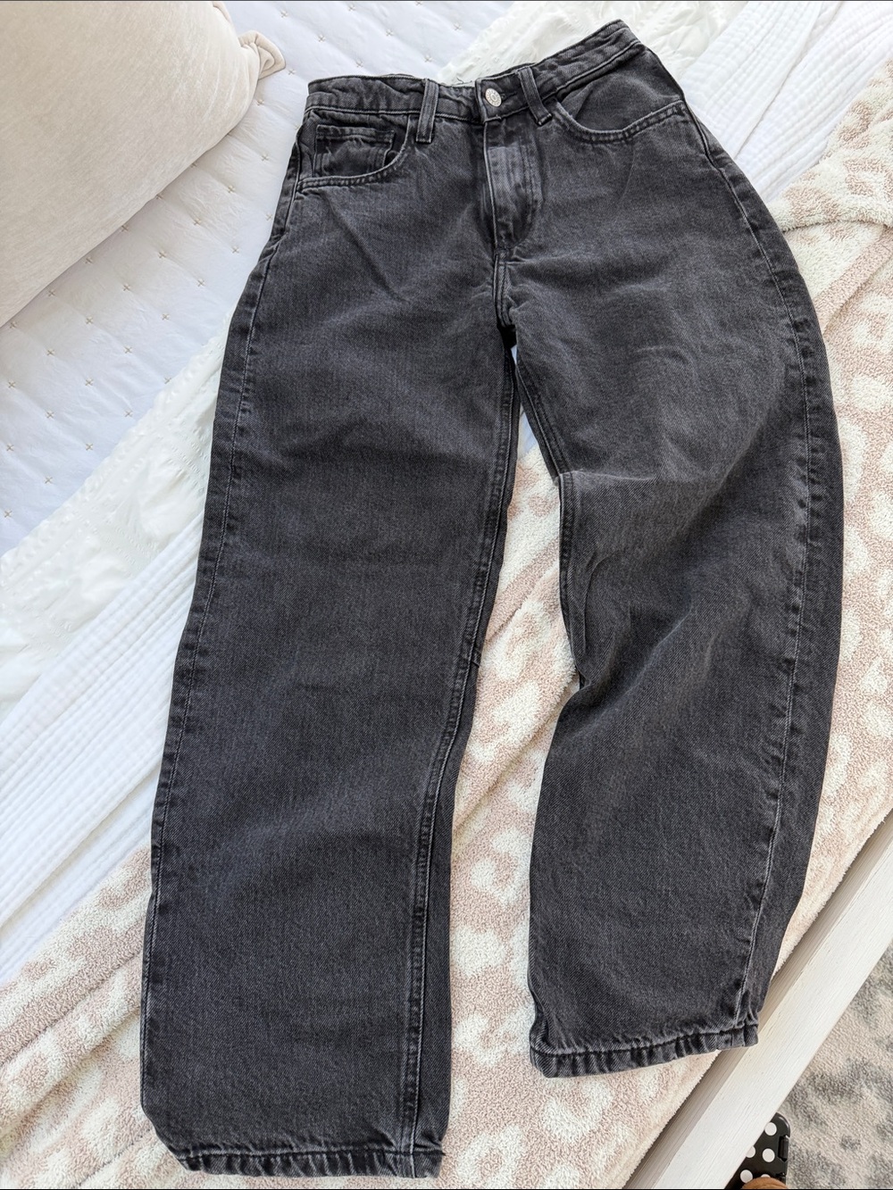 MANGO High Waist Slouchy Barrel Jeans size US 1